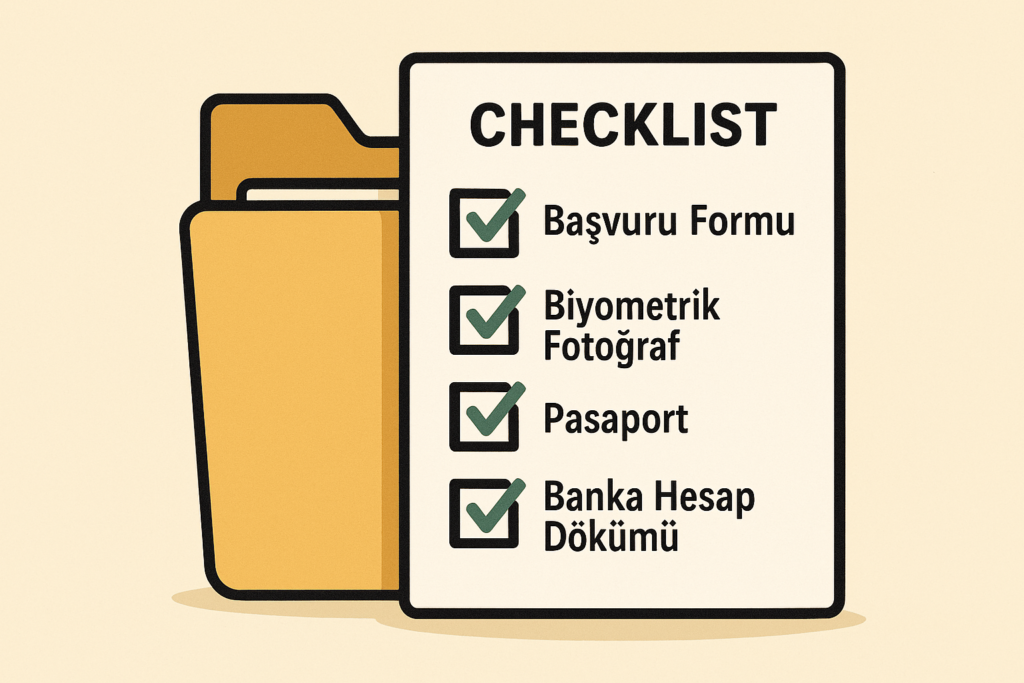 schengen vizesi icin gerekli evraklar listesi ve belgeler