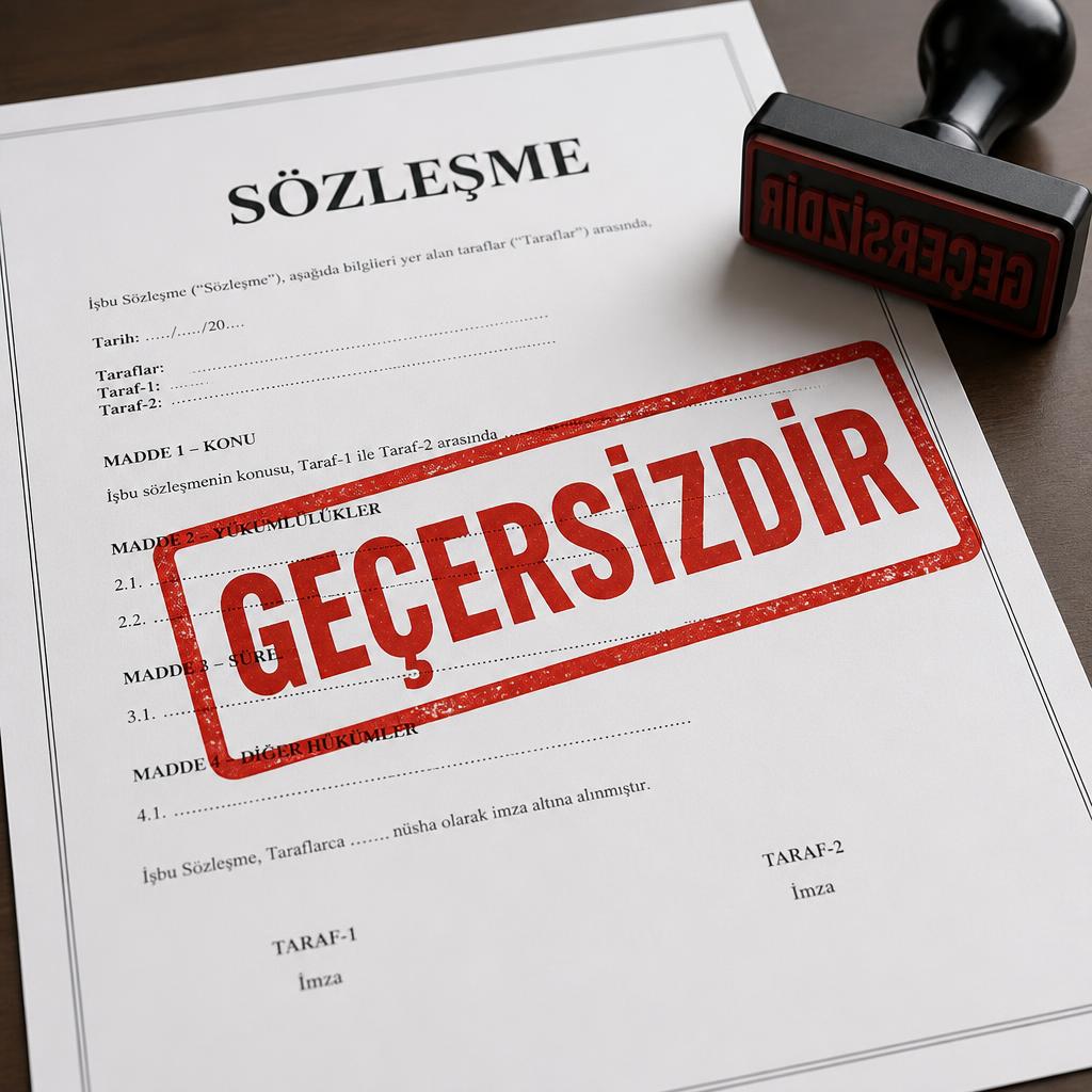 hukukta mutlak butlan ile bir sozlesmenin gecersiz kilinmasi