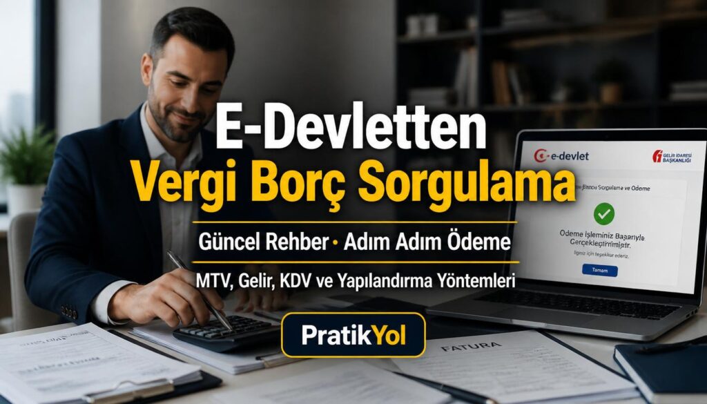 e devlet vergi borcu sorylama adım adım rehber