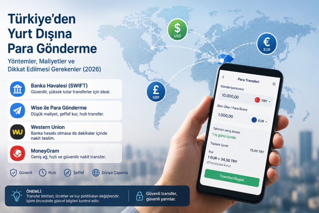 yurt dışına para gönderme yöntemleri 2026