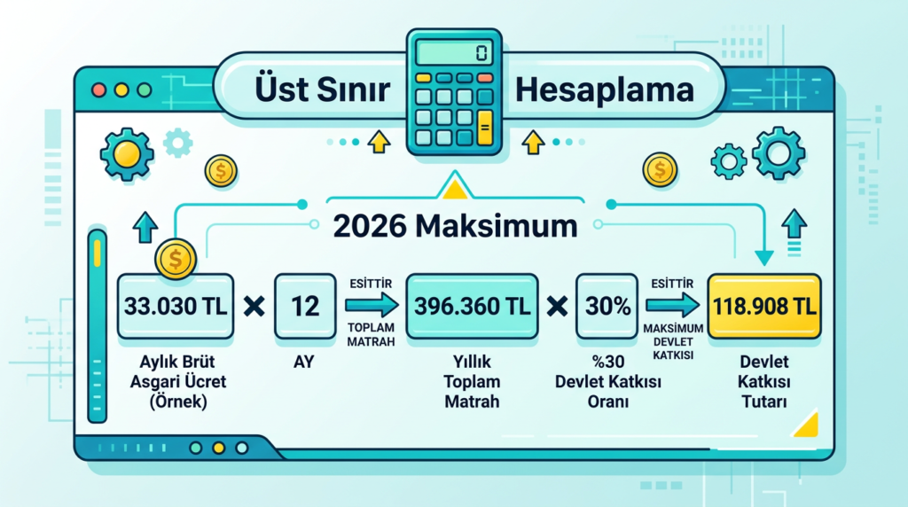 BES devlet katkısı üst sınır 79.272 TL 396.360 TL 2026