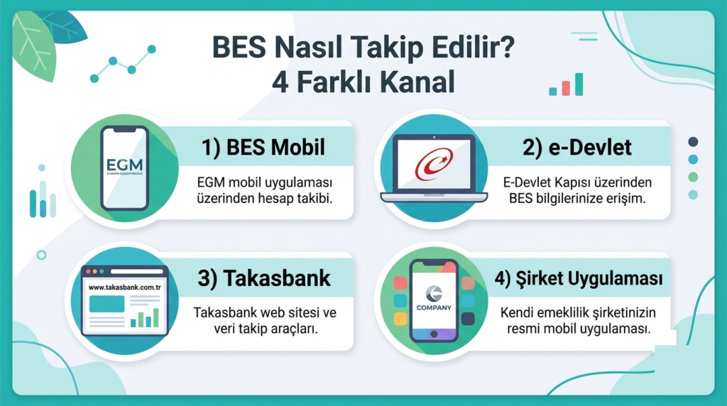 BES takip e-Devlet e-Nabız Takasbank emeklilik şirketi mobil