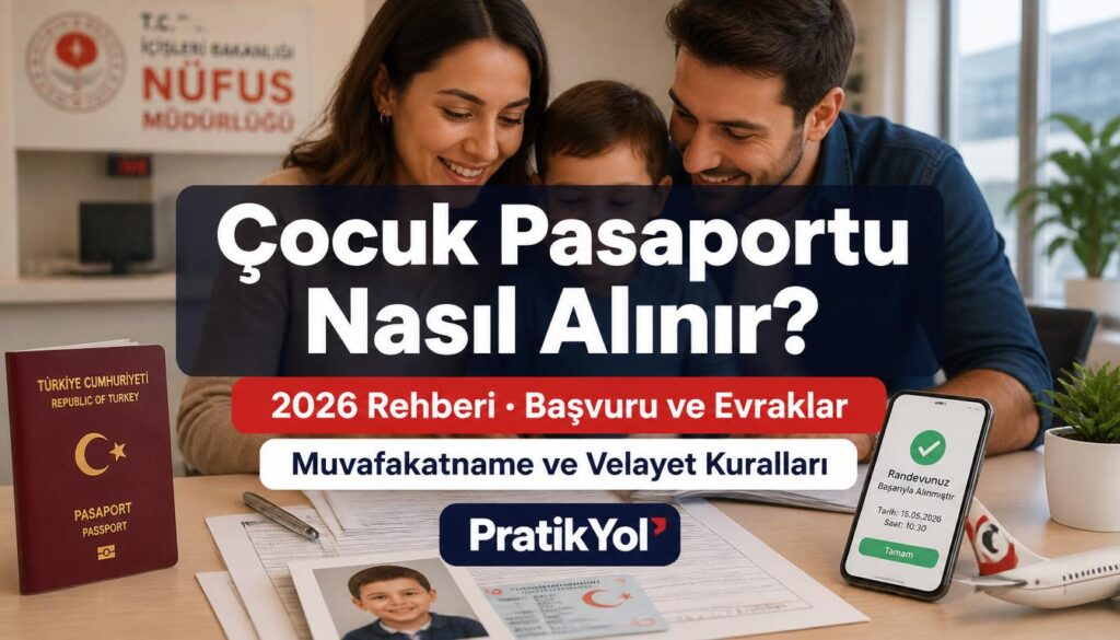 çocuk pasaportu nasıl alınır e-devlet