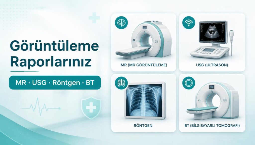 e-Nabız MR ultrason röntgen tomografi görüntüleme raporları