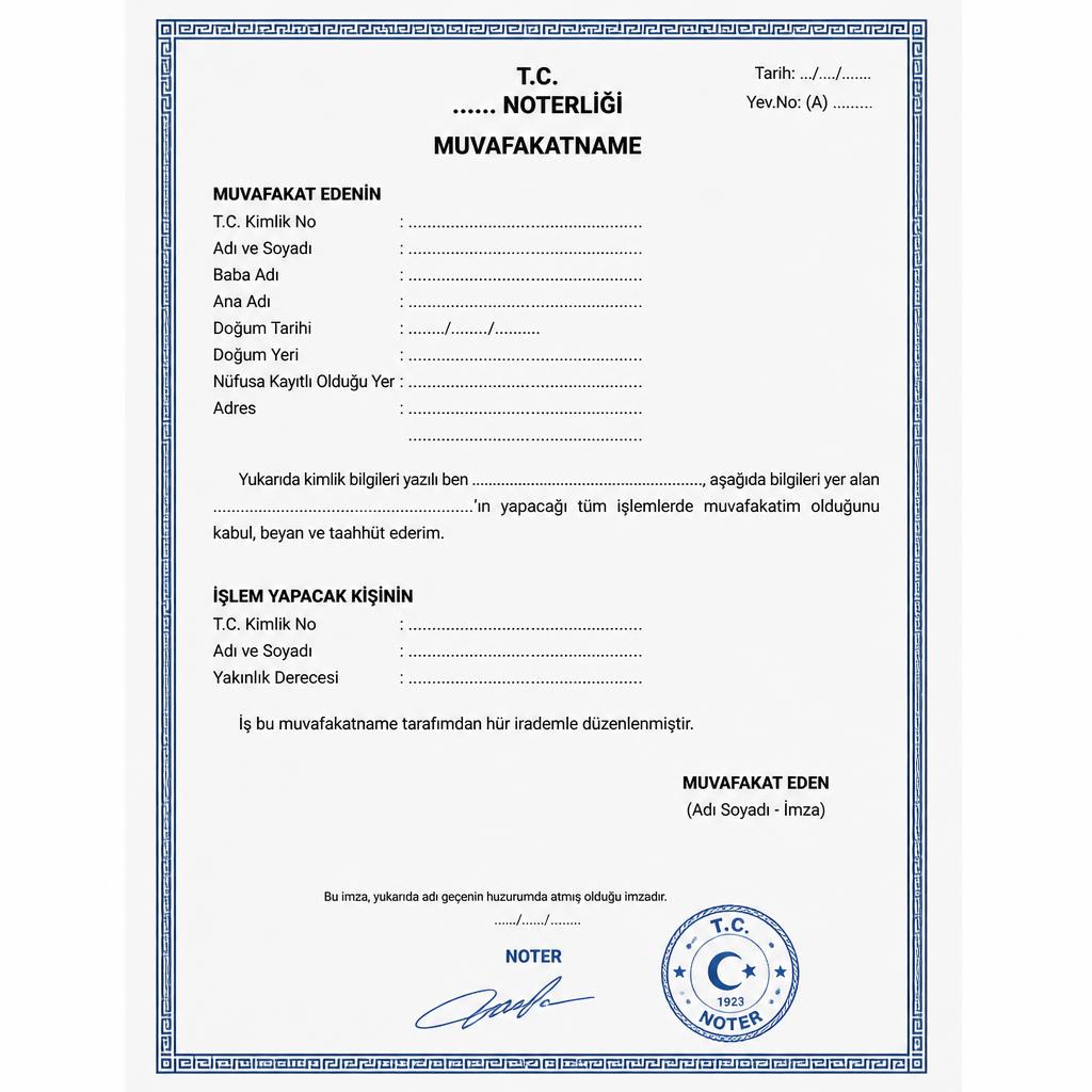 cocuk pasaportu cikarirken gerekli noter muvafakatname ornegi