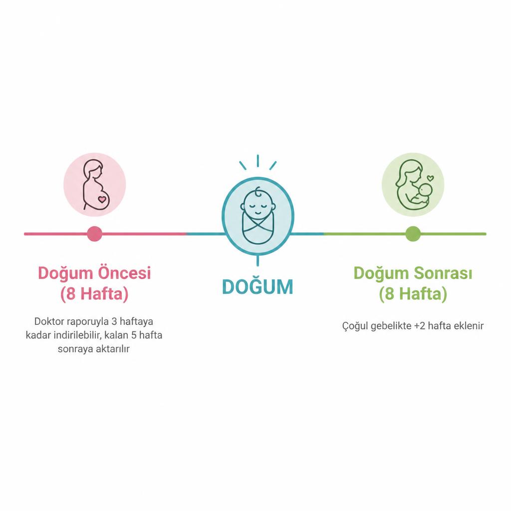 dogum oncesi ve dogum sonrasi analik izni sureleri zaman cizelgesi
