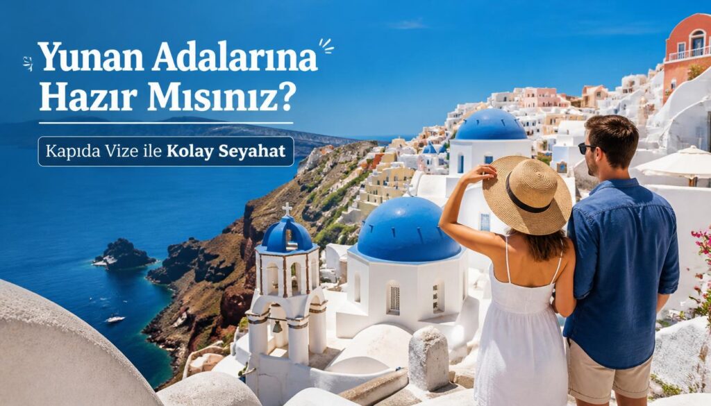 Yunan adalarında tatil yapan turistler