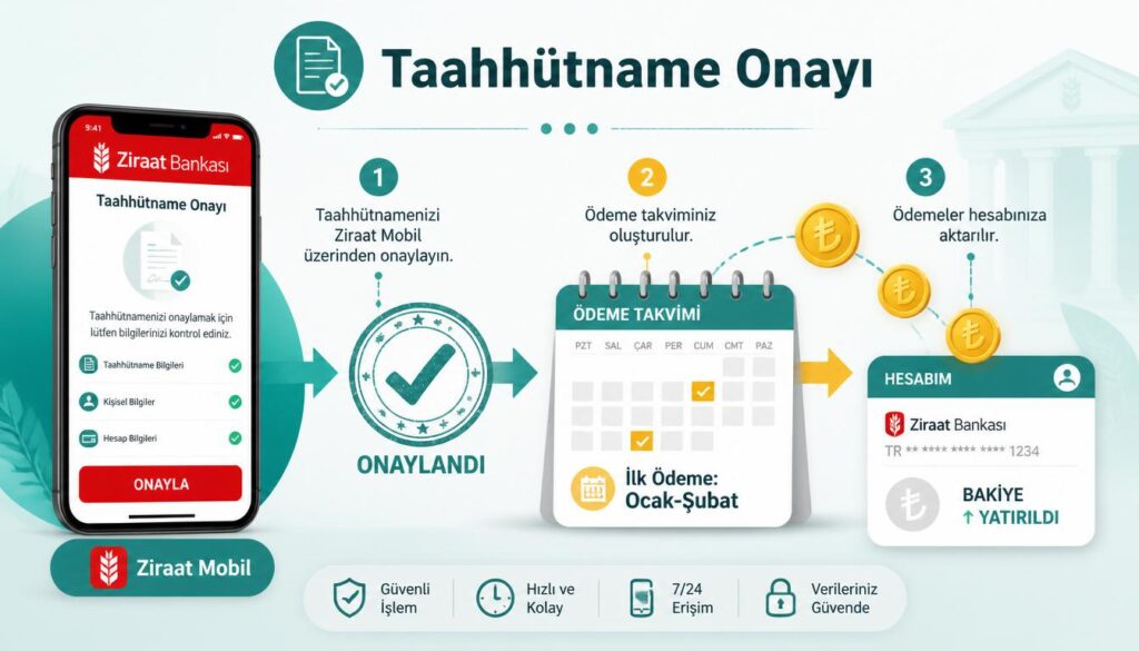 KYK taahhütname onayı Ziraat Bankası süreci