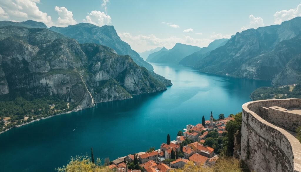 Kotor Körfezi Karadağ — Adriyatik fiyort manzarası ve tarihi surlu kasaba