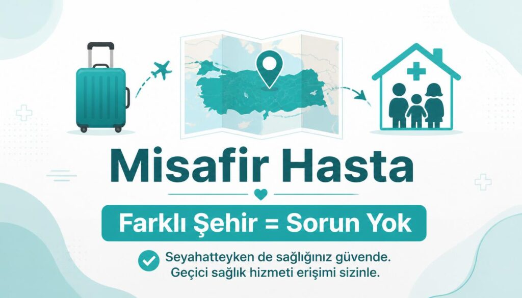 Misafir hasta uygulaması farklı şehir aile hekimi muayene