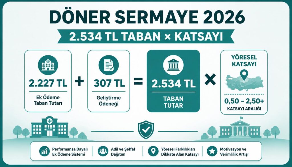 Döner sermaye bedeli 2026 hizmet bölgesi katsayısı