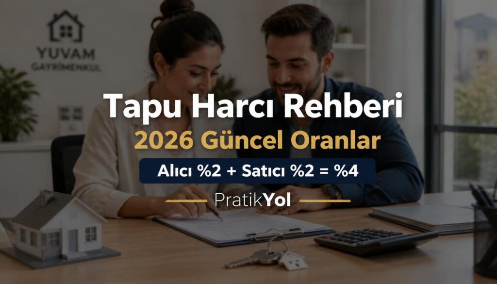 Tapu harcı nasıl hesaplanır - 2026 alıcı satıcı oranları ve ödeme