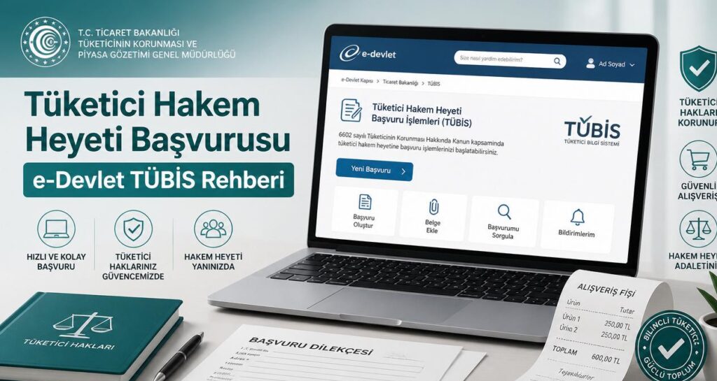 Tüketici Hakem Heyeti başvurusu e-Devlet TÜBİS ekranı