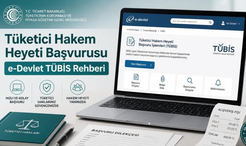 Tüketici Hakem Heyeti başvurusu e-Devlet TÜBİS ekranı
