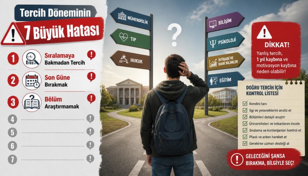 YKS tercih döneminde adayların yaptığı 7 büyük hata