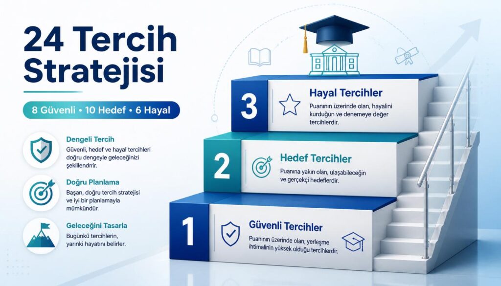 YKS tercih stratejisi: güvenli, hedef ve hayal tercihleri