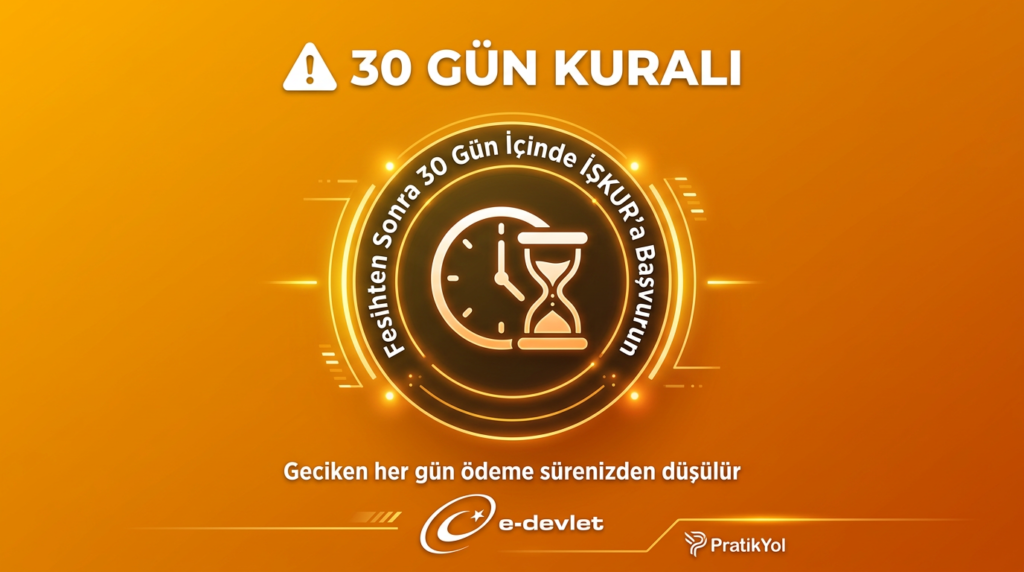 30 gün kuralı: geciken her gün süreden düşülür