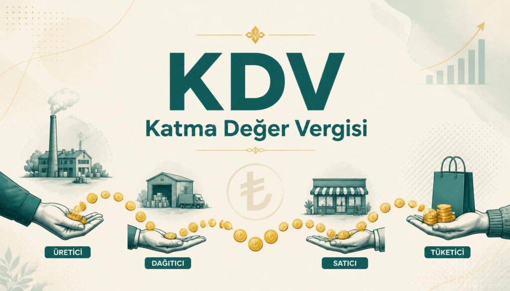 KDV nedir katma değer vergisi dolaylı tüketim vergisi