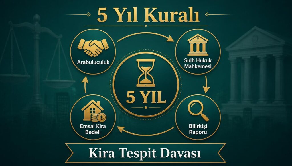 Kira tespit davası 5 yıl kuralı zorunlu arabuluculuk süreç
