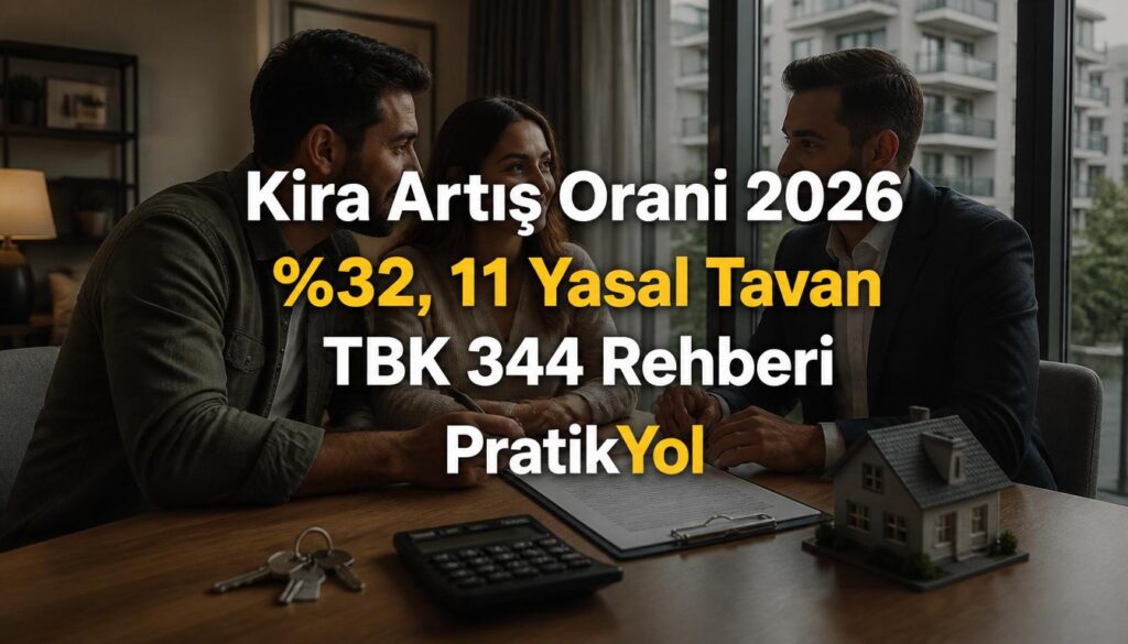 Kira artış oranı 2026 - Temmuz TÜFE %32,11 hesaplama rehberi