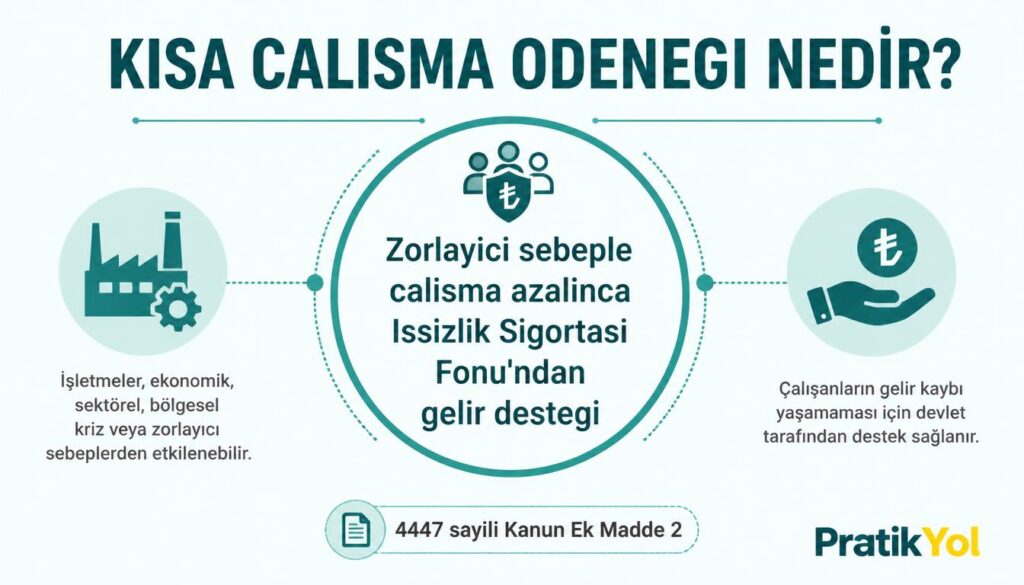 Kısa çalışma ödeneği İşsizlik Fonu'ndan gelir desteği