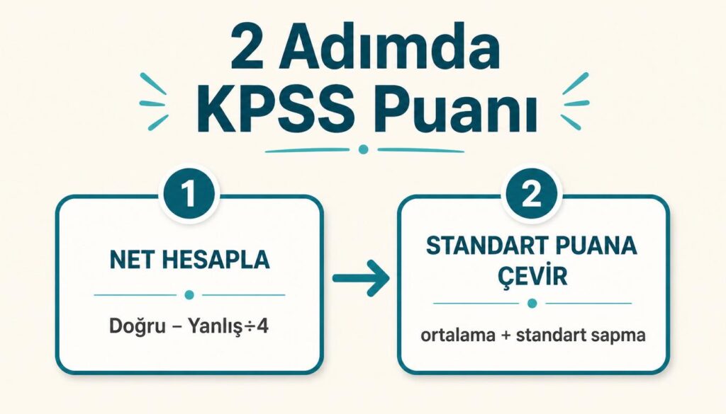 kpss puan hesaplama iki adım net standart
