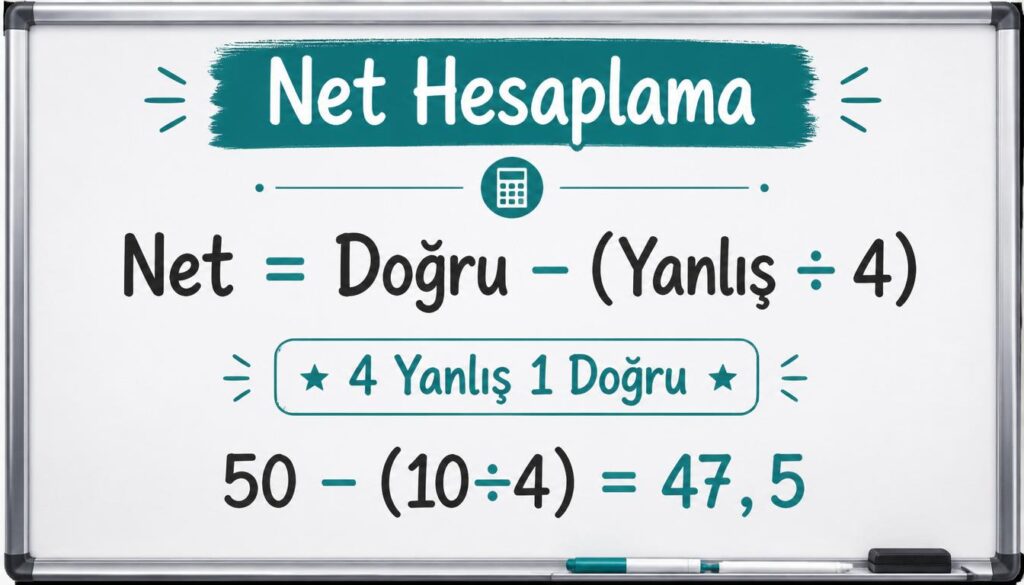 kpss net hesaplama formülü doğru yanlış