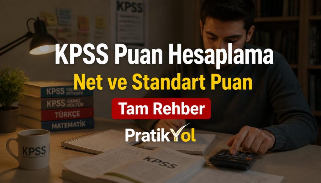 KPSS puan hesaplama - net ve standart puan nasıl hesaplanır rehberi