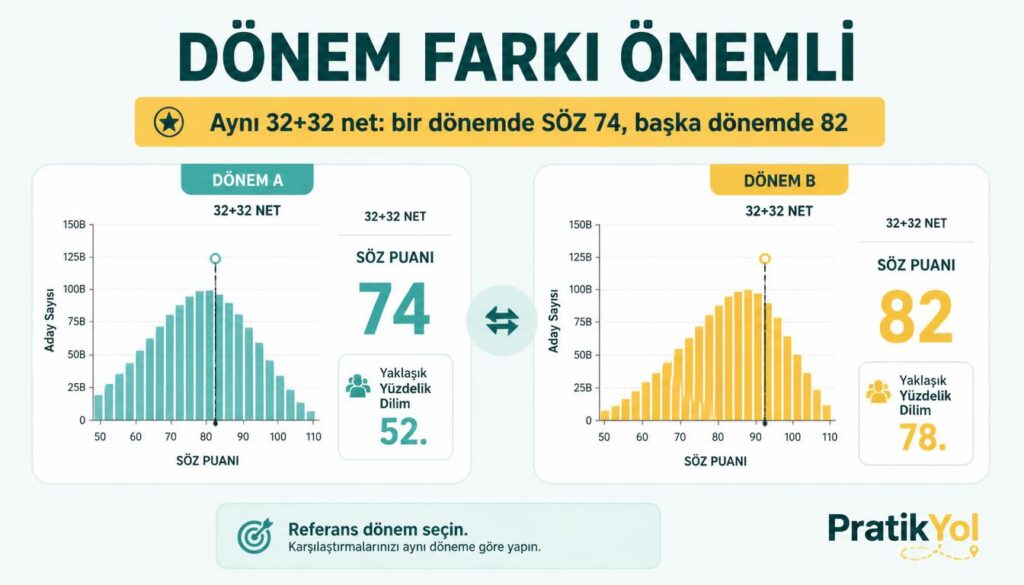 ALES dönem farkı katsayı karşılaştırma