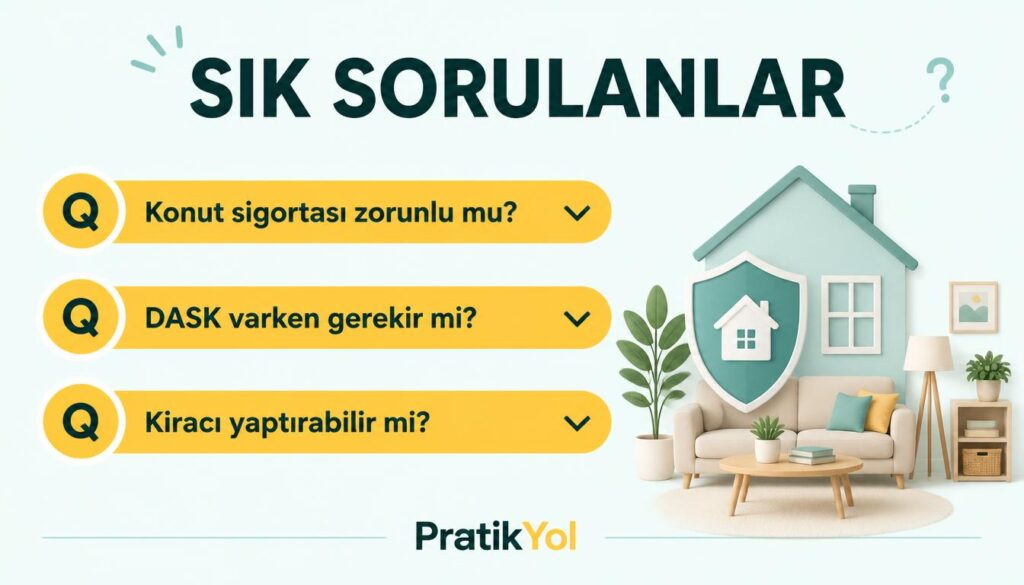 Konut sigortası sık sorulan sorular