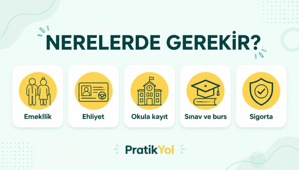 Yaş hesaplama nerelerde gerekir emeklilik ehliyet