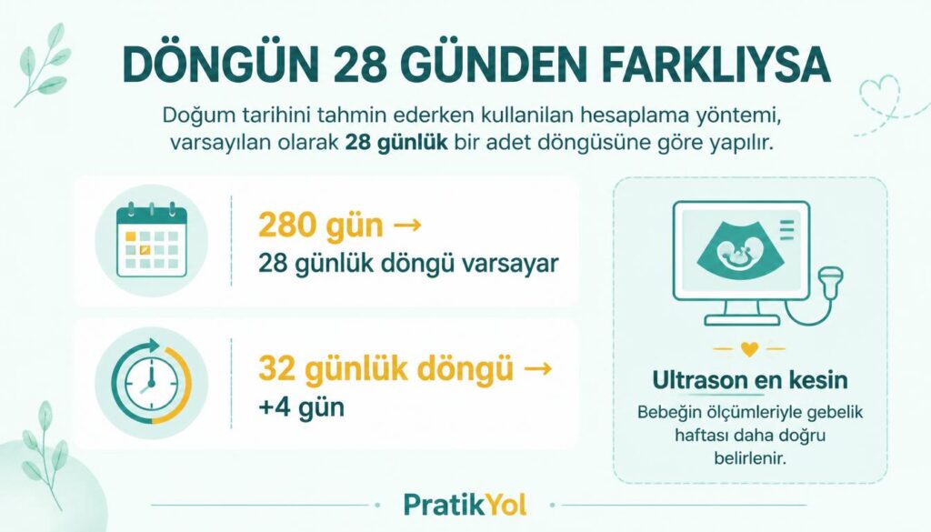 adet döngü 28 gün düzeltme